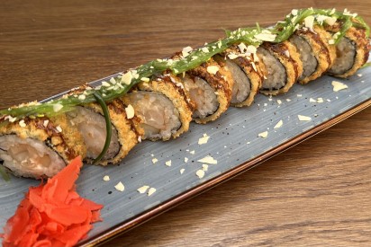Smoked eel fry roll